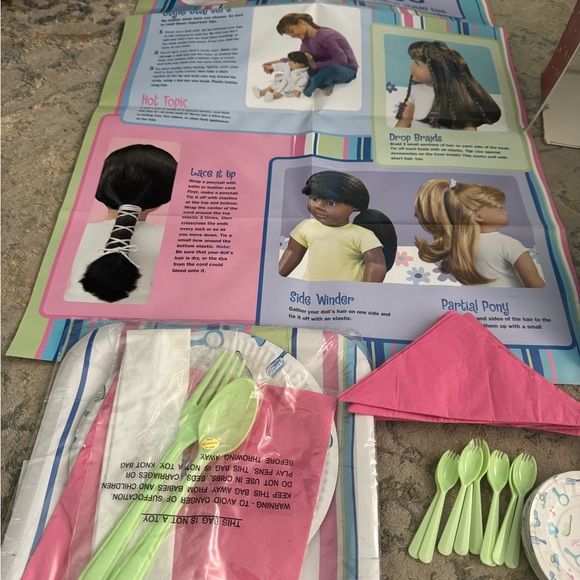 Retired and Rare American Girl Spa Party Kit for 8 girls - Picture 7 of 12